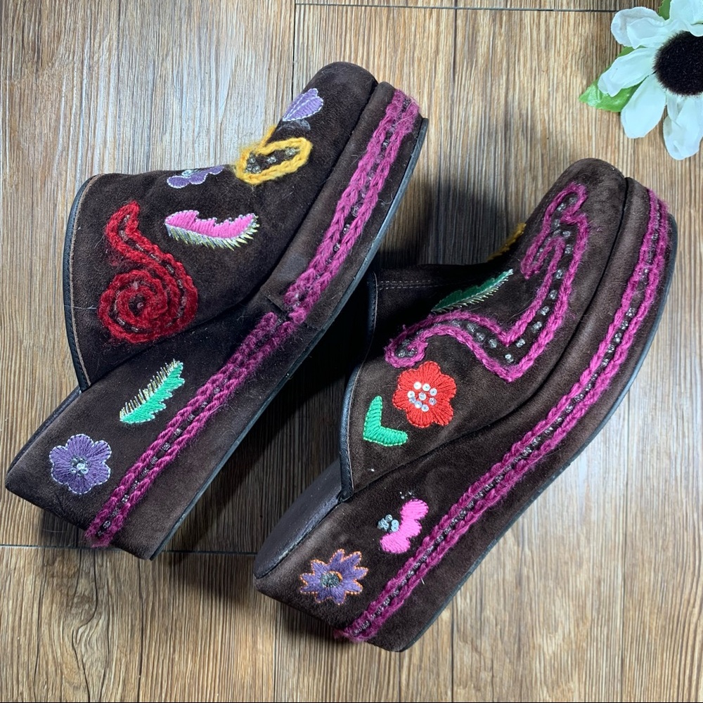 Cordani Suede Mules Embroidery 40/9.5